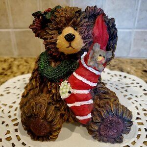 Christmas Resin Bear Figure Decoration Figure MY STOCKING
